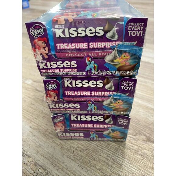 My Little Pony Treasure Surprise Hersheys Kisses Lot of 3 Unopened 5 Pack - Picture 2 of 5